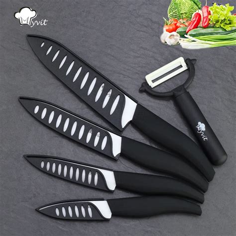 Kitchen Ceramic Knives Chef Knife 3 4 5 6 Inch Peeler Set Paring