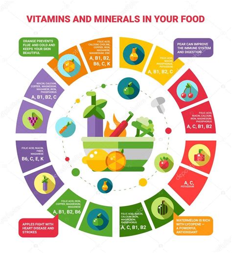 Ilustración De Infografías De Alimentación Saludable Con Iconos
