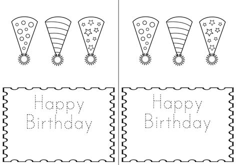 M Double M A Birthday Card For The Kiddos Printable