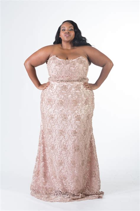 Couture Beaded Plus Size Corset Dress Ndiritzy