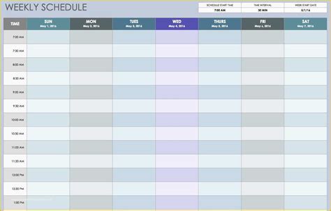 Excel Work Schedule Template Free Of Weekly Employee Shift Schedule