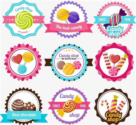 Exquisite Variety Of Candy Label Fine Candy Label Png And Vector