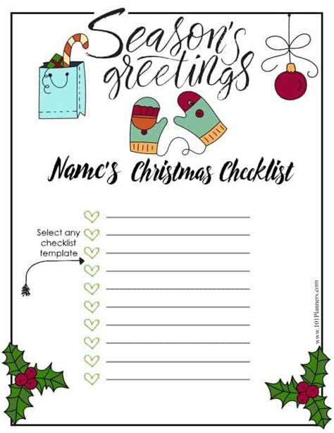 By using this christmas budget template, you can easily create budget for your christmas shopping and parties with an clear outlook. Free Christmas List Template | Customize Online & Print at ...