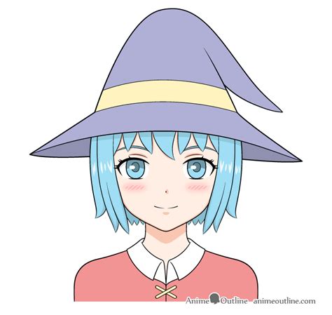 How To Draw An Anime Wizard Girl Step By Step Animeoutline