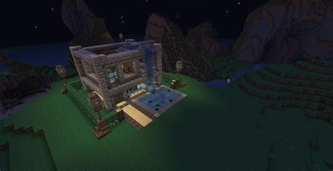The house is quite large and there absolutely all processes are automated, starting from harvesting and ending with the dressing of the bed. Modern Survival House Minecraft Project