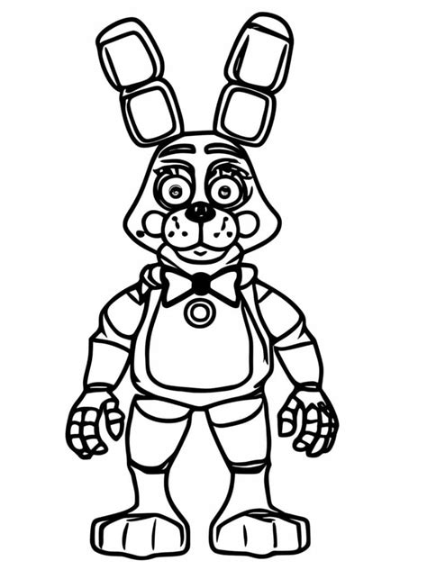 Toy Bonnie Fnaf Coloring Page Download Print Or Color Online For Free