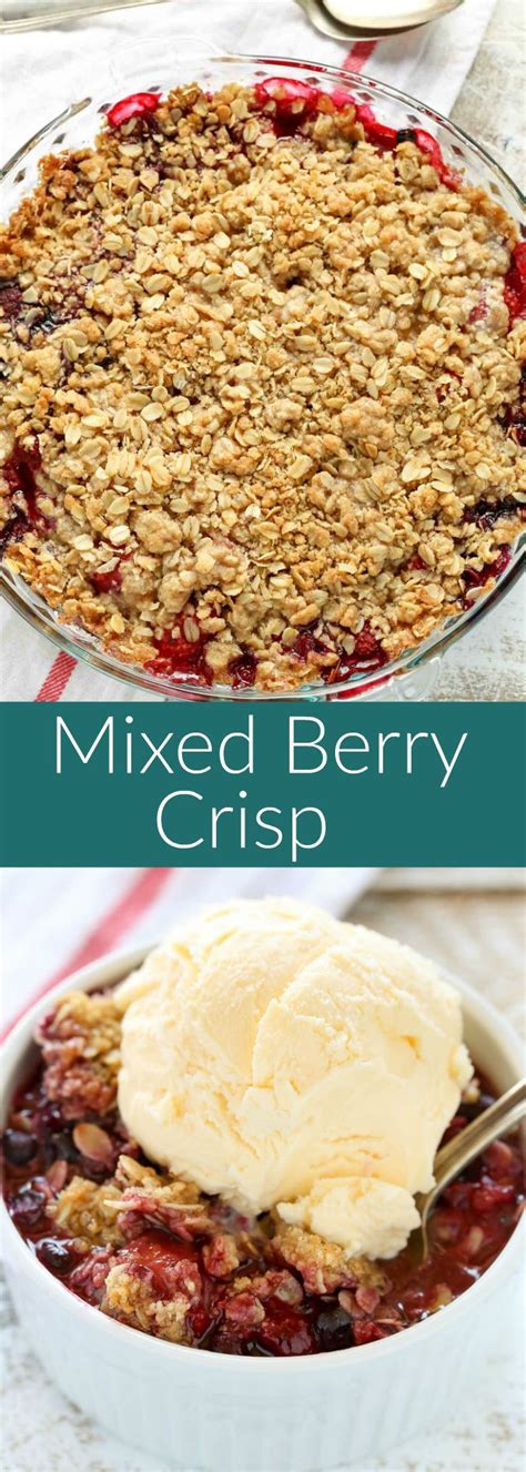 Easy Mixed Berry Crisp Recipe With Frozen Fruit Bloggers Best Baking