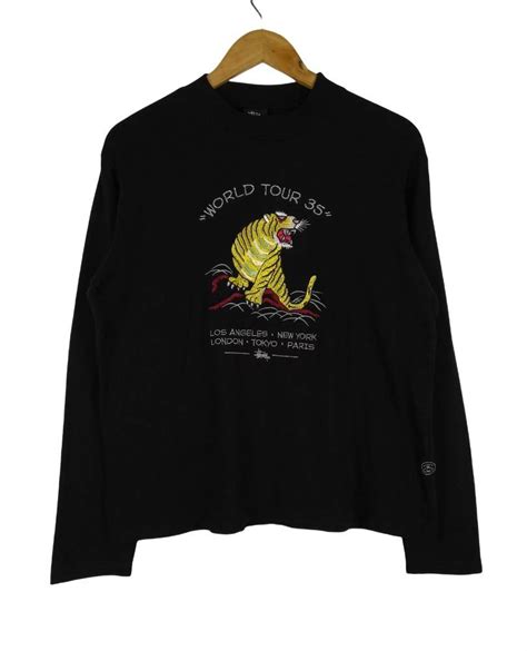 Vintage Vintage Stussy Long Sleeve Shirt Stussy World Tour 35 Tees