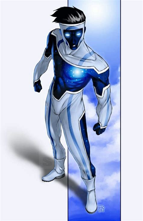 White And Blue Superhero Art Superhero Superhero Design