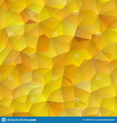 Yellow Triangle Abstract Background Vector Pattern Of Colored