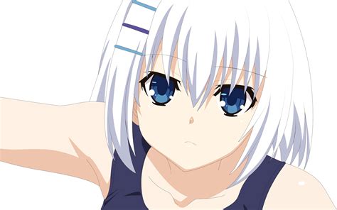 Tobiichi Origami Date A Live Absurdres Extraction Highres Vector Trace 10s 1girl Blue