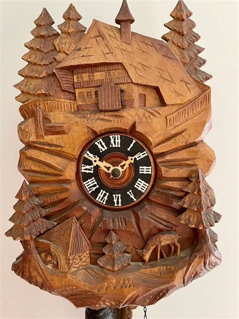 Authentic Original Mechanical Cuckoo Clock Working Well In Romsey