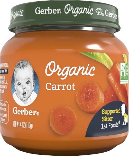Gerber ® 2nd foods ® — mac & cheese with vegetables dinner. Kroger - Gerber Organic 1st Foods Carrot Stage 1 Baby Food ...