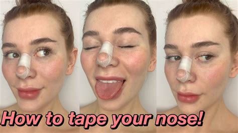 How To Tape Your Nose After A Nose Job Rhinoplastyseptoplasty Youtube