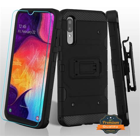 Samsung Galaxy A50 Phone Case Combo Tuff Hybrid Impact Armor Rugged Tpu