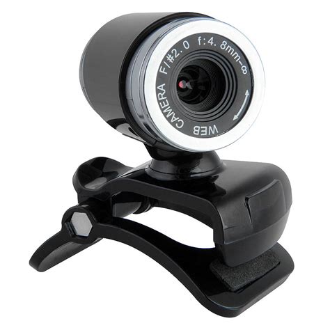 Usb 50mp Hd Webcam Web Cam Camera With Mic 360 Degree Adjustment Black