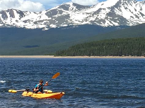 Kayaking On Turquoise Lake Outside Of Leadville Colorado Lake