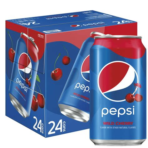 Pepsi Wild Cherry Soda 12 Fl Oz 24 Pack