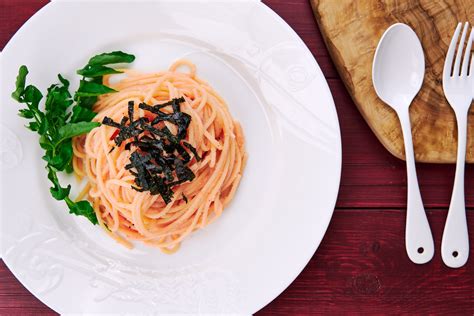 mentaiko pasta 明太子パスタ japanese spicy cod roe pasta