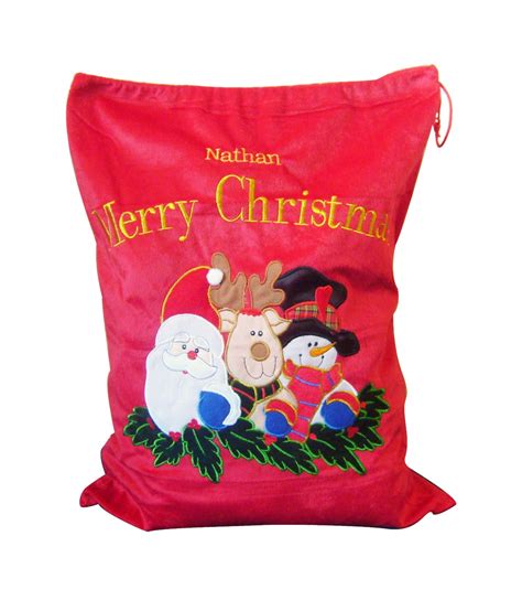 Personalised Santa Sack Toy Bag For Christmas Just For Ts