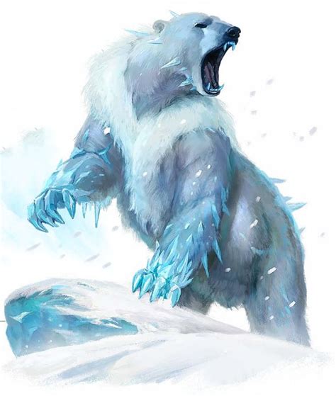 Mythical Creatures Art Polar Bear Art Fantasy Creatures Art