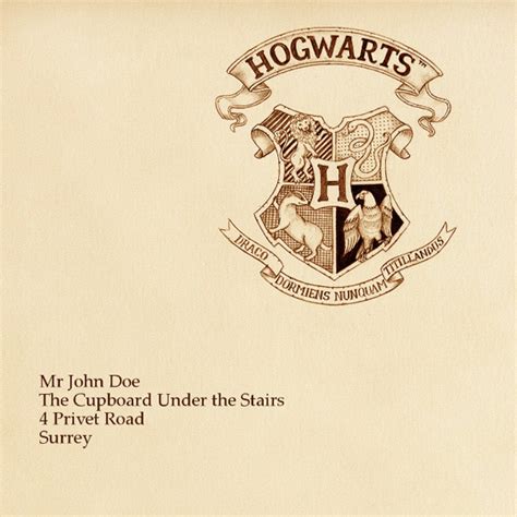 Briefumschlag hogwarts drucken / briefvorlage privatbrief word : Harry Potter Briefumschlag Vorlage Zum Ausdrucken