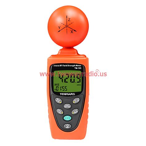 Tenmars Rf Three Axis Field Strength Meter Tm 195 Emf Meter Measuring