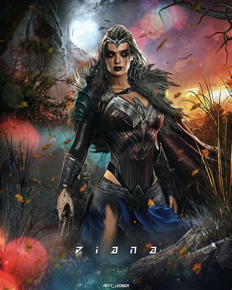 Diana Dark Wonder Woman Worst Nightmare Dc Fanart Series Royy