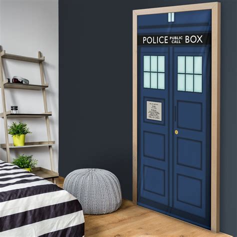 Tardis Door Cover Doctor Who Door Sock Dr Who Door Wrap Etsy