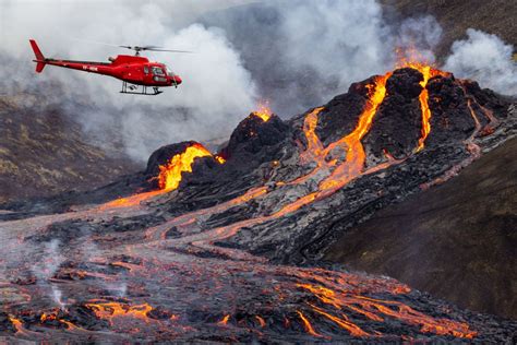 Fagradalsfjall Volcano Erupts Near Icelands Capital
