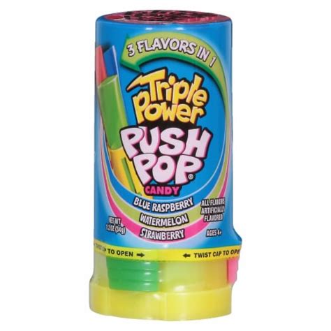 Push Pops Triple Power Candy 12 Oz Foods Co