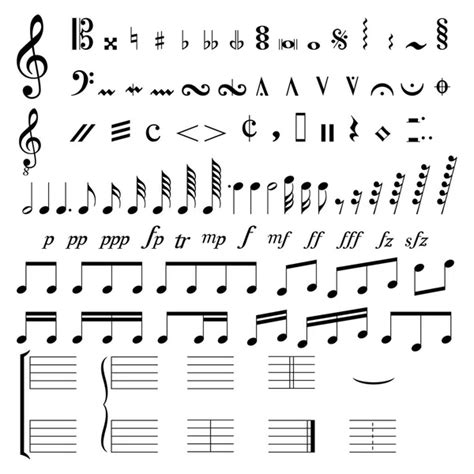 Musical Notation ⬇ Vector Image By © Bigalbaloo Vector Stock 43629285