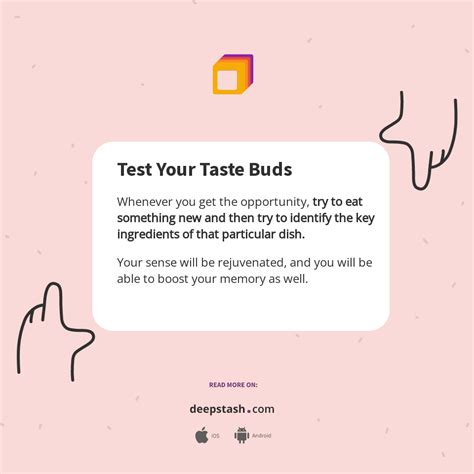 Test Your Taste Buds Deepstash
