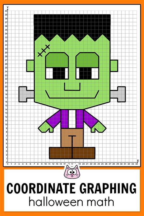 Halloween Math Coordinate Graphing Pictures Plotting Ordered Pairs