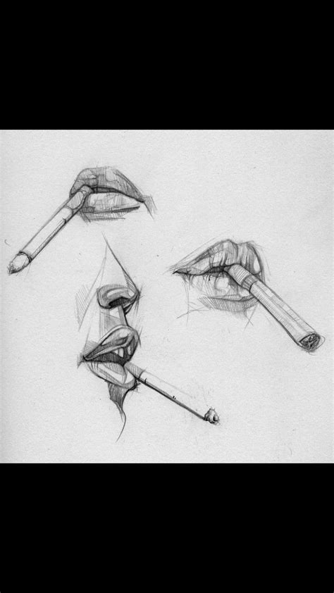 Lips Sketch Lips Sketch Smoke Drawing Lip Drawing