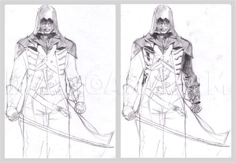 How To Draw Arno Victor Dorian From Assassins Creed Unity Step By Step
