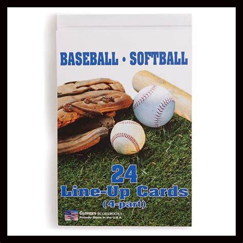 Baseball Softball Line Up Card Autreys Goal Line Field Paint