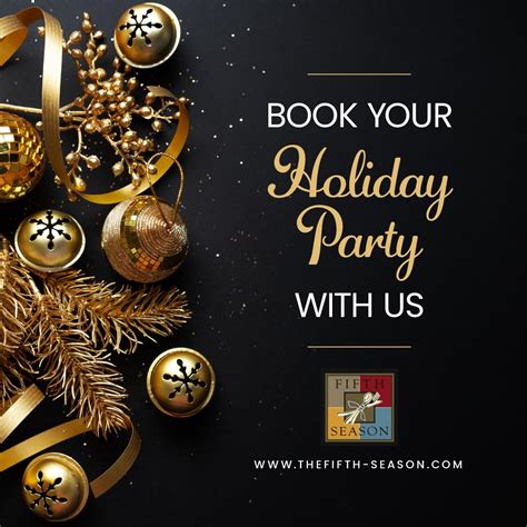 Book Your Holiday Party With Us The Fifth Season