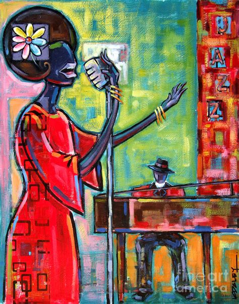 Jazz Singer Painting By Ken Daley Fine Art America