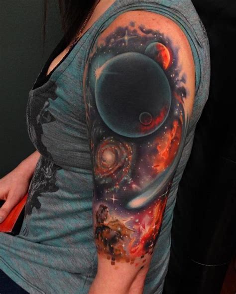 40 Space Tattoo Ideas Art And Design