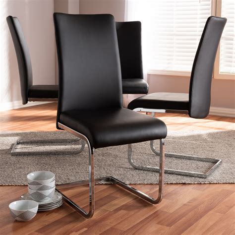 Variety of styles & colours available. Baxton Studio Cyprien Modern and Contemporary Black Faux ...