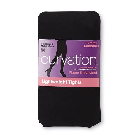 Curvation Womens Plus Tummy Smoother Lightweight Tights