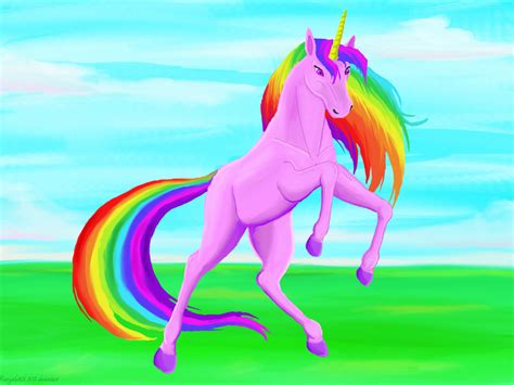 Free Download Rainbow Unicorn By Angela808 1024x768 For Your Desktop