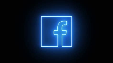 🔥 Video Of Neon Social Media Icons Set Facebook Instagram Twitter