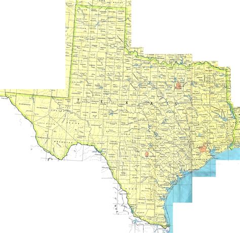 Texas Lakes Map Printable Maps