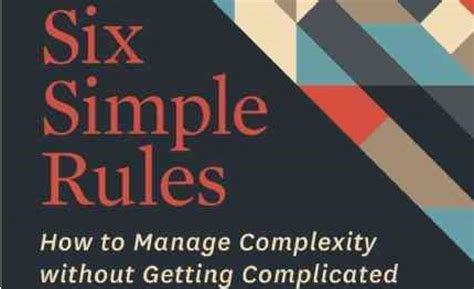 Six Simple Rules Ymorieux And Ptollman Samenvatting Mudamasters