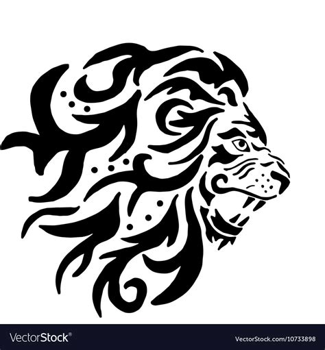 The Lion Pattern Royalty Free Vector Image Vectorstock