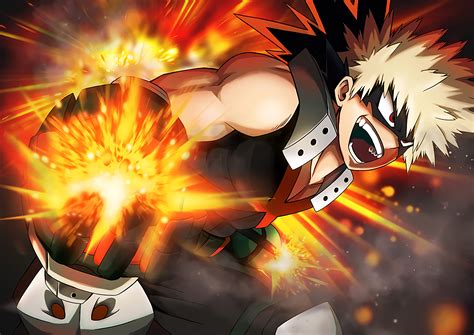 Download Katsuki Bakugou Anime My Hero Academia Hd Wallpaper By Shin