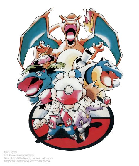 Hi Res Pokémon Rescuing Old Pokémon Art On Twitter Pokemon Art