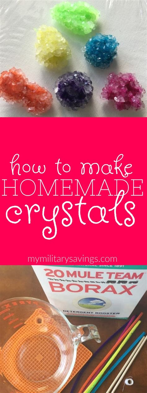 How To Make Homemade Rock Crystals With Borax A Super